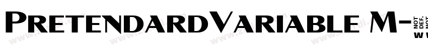 PretendardVariable M字体转换 PretendardVariable M字体转换